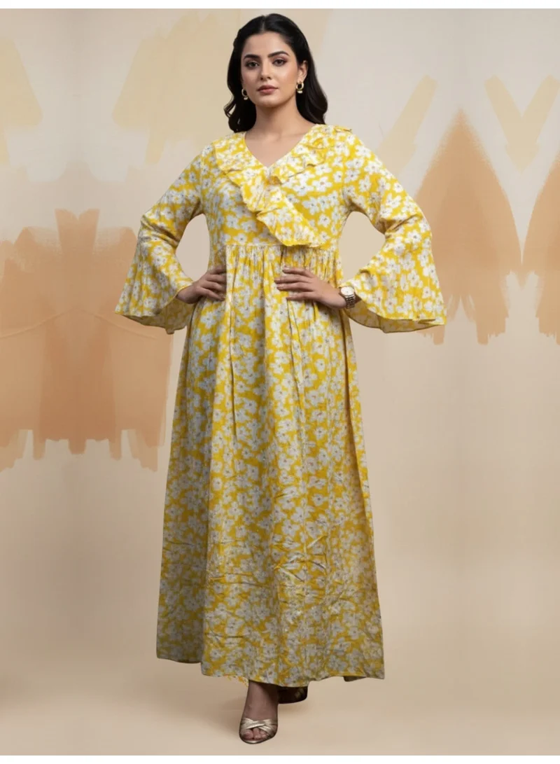 Alaya Women Printed  Cotton Jalabiya-AL4008